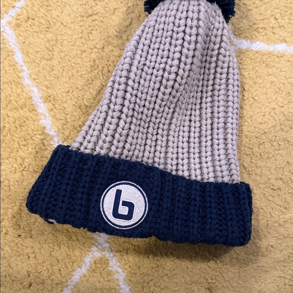 Burn boot camp Stylish Navy and Gray Knit Beanie